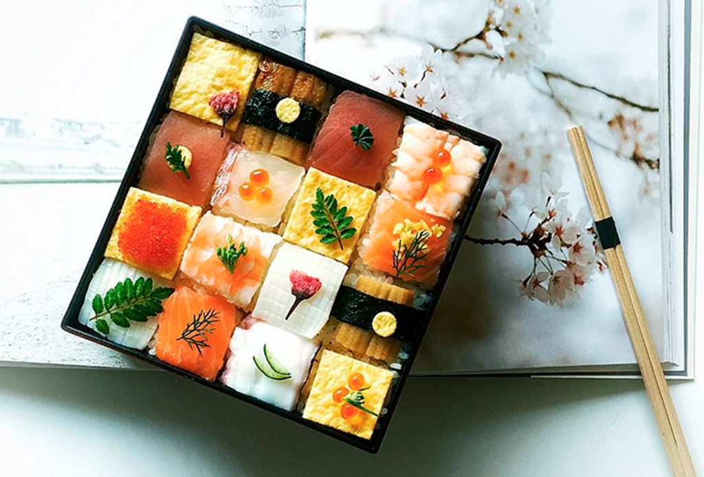 Mosaic Sushi el plato favorito en Instagram