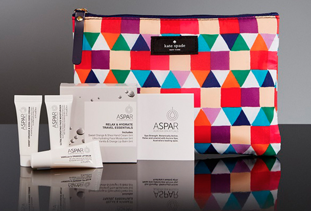 Los mejores amenity kits de Business Class alrededor del mundo - kate-spade