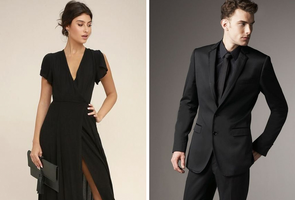 ¿Se vale ir vestido completamente de negro a una boda?