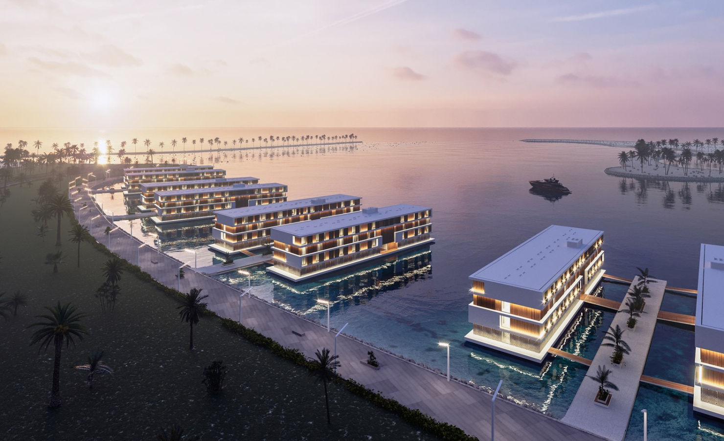Los hoteles flotantes que están construyendo para Catar 2022