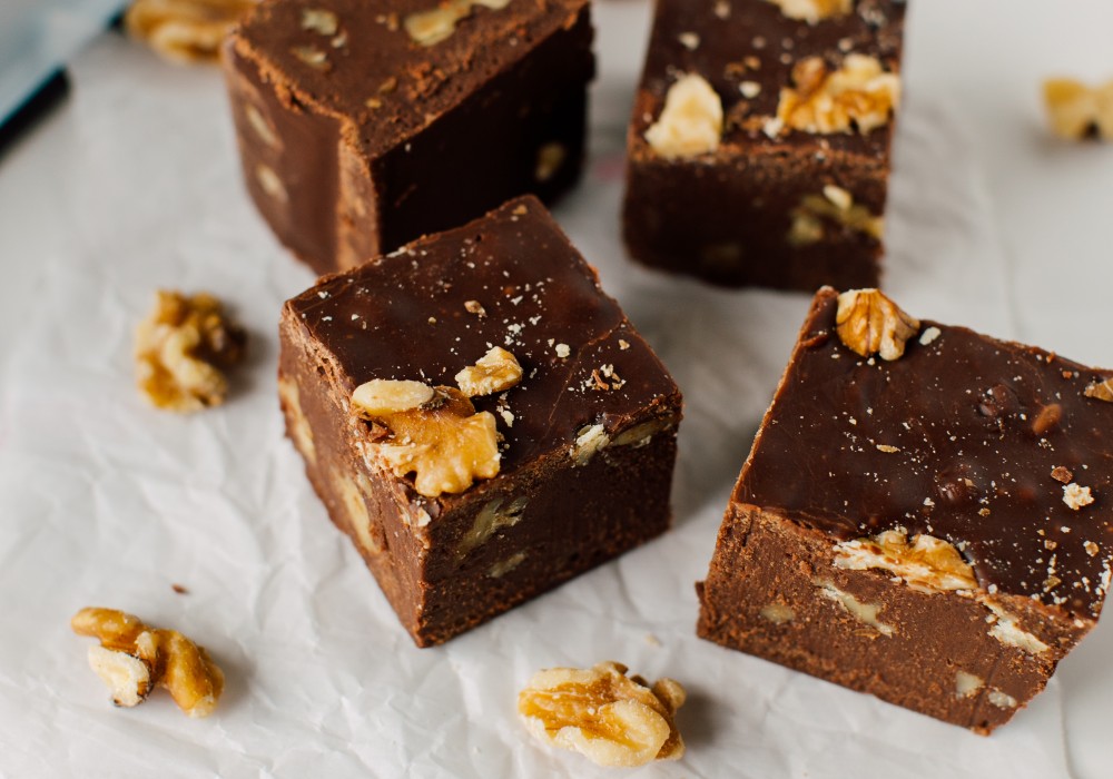 Receta para preparar fudge de chocolate sabor pumpkin spice