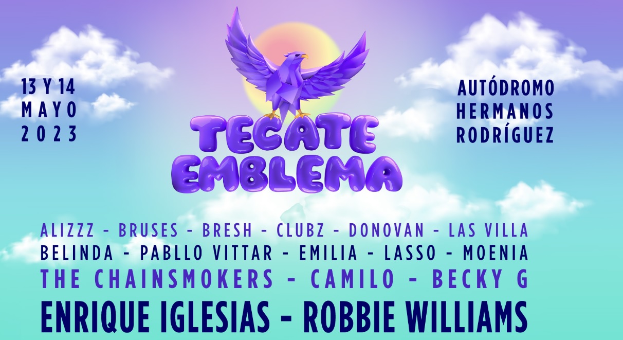 Prepárate para Tecate Emblema 2023 con nuestra playlist