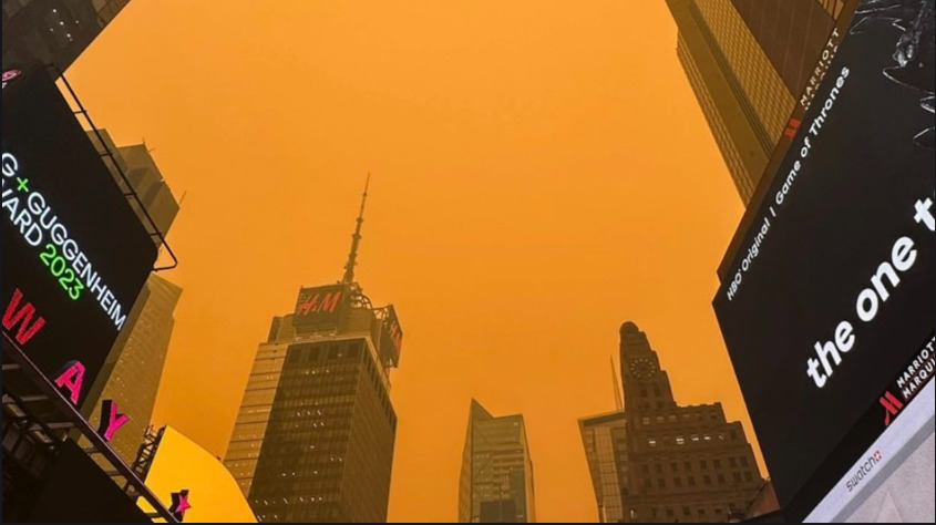 Nueva York se volvió naranja: ¿Qué está pasando en el cielo?