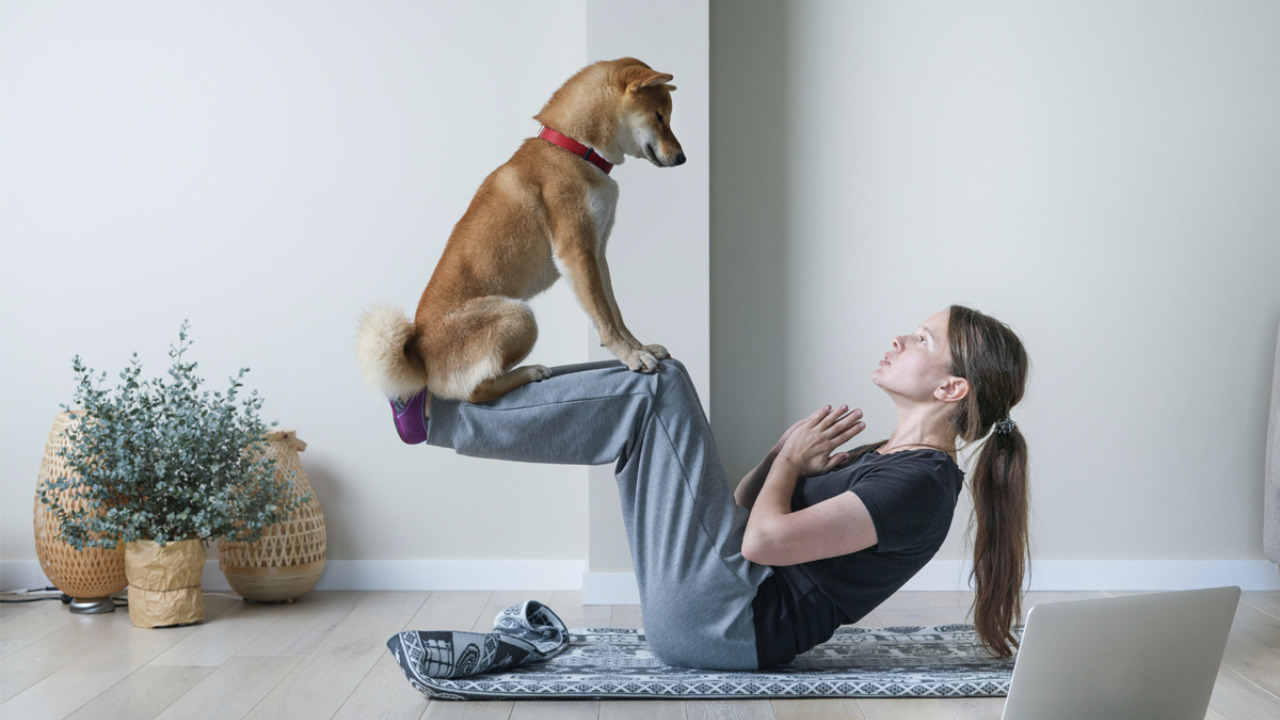 ¿Sabías que puedes hacer yoga con tu perrito?