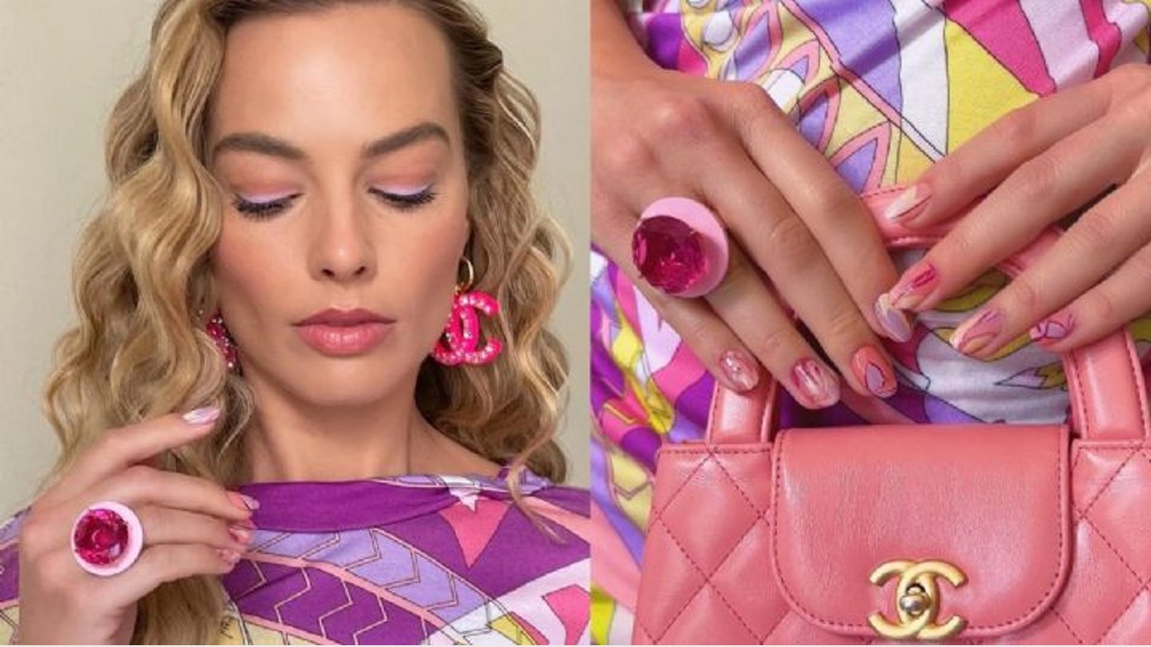 Uñas mármol: La divertida tendencia de verano que lleva Margot Robbie